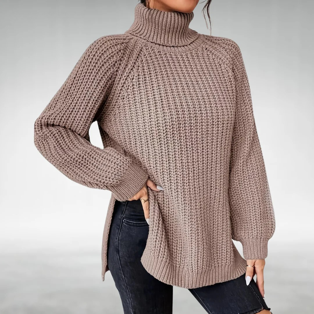 Melena™ Soft Knit Turtleneck Sweater