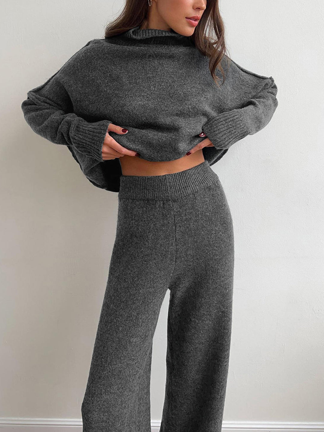 Amelia | Soft Knit Turtleneck Lounge Set