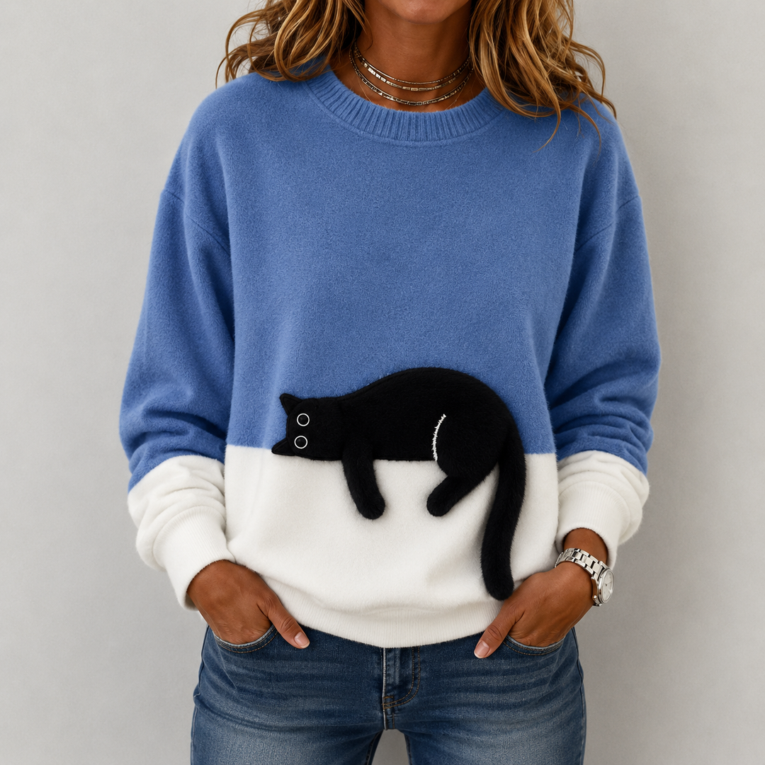 Soft Cat Graphic Jumper