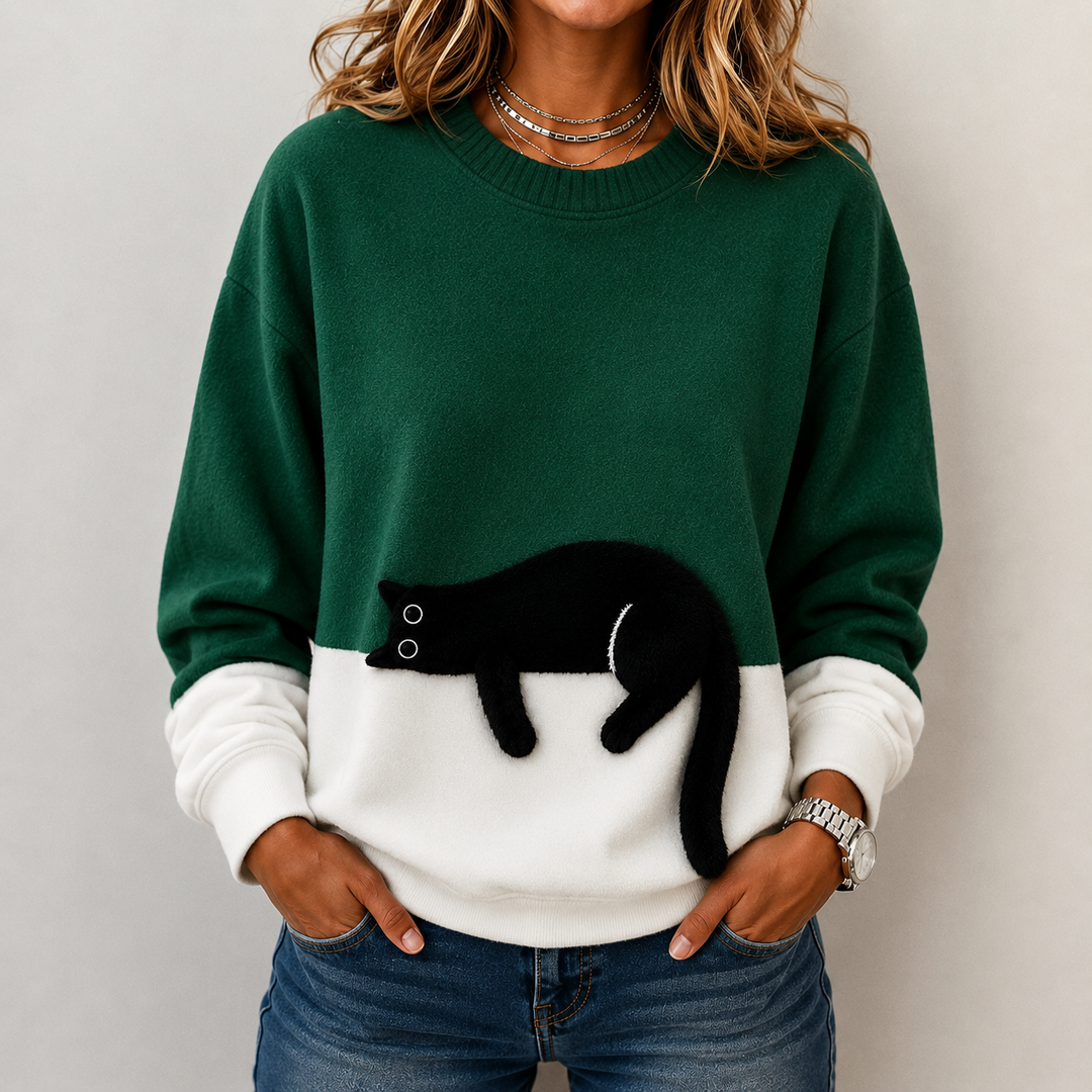 Soft Cat Graphic Jumper