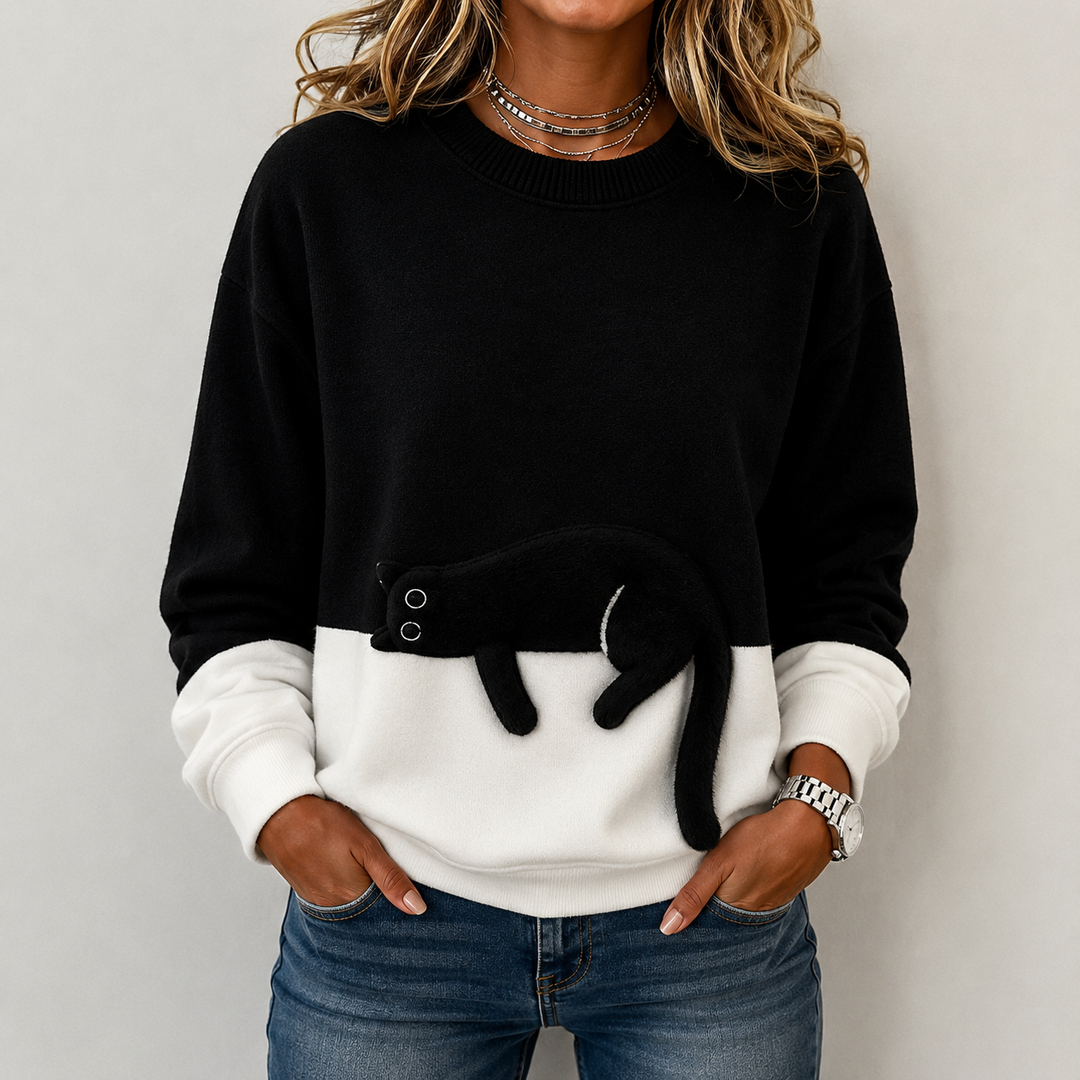 Soft Cat Graphic Jumper