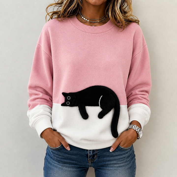 Soft Cat Graphic Jumper