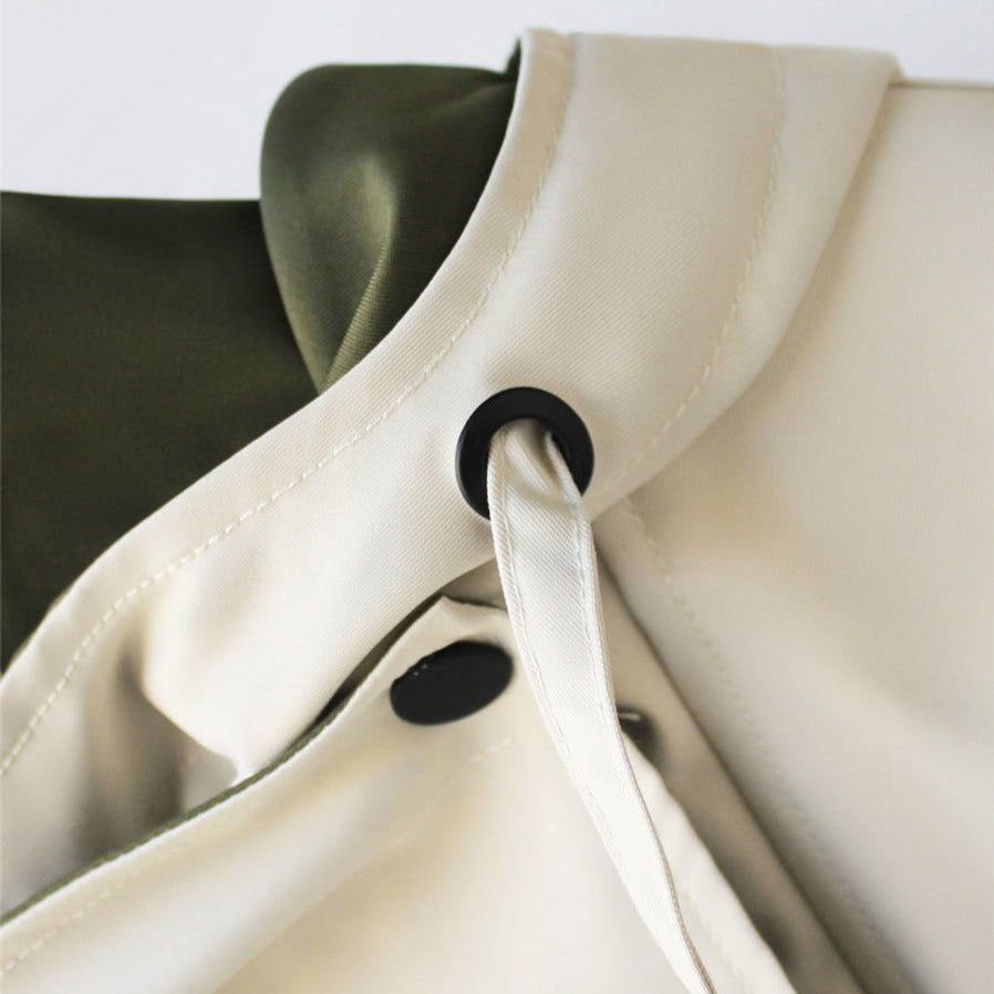 Laluna | Modern Two-Tone Trench Coat