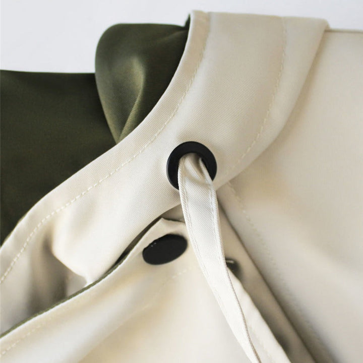 Laluna | Modern Two-Tone Trench Coat