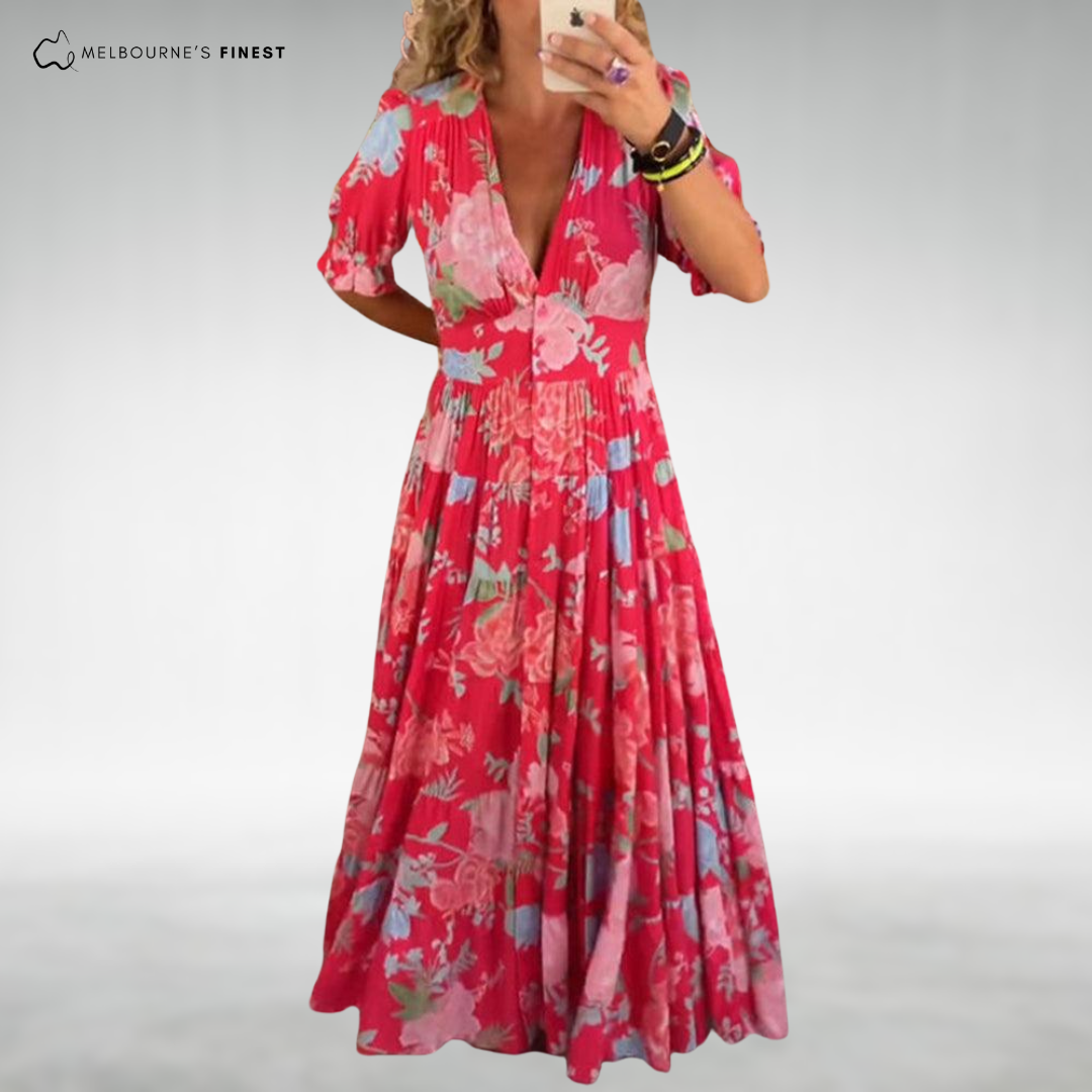 Luna™ Boho Floral Maxi Dress