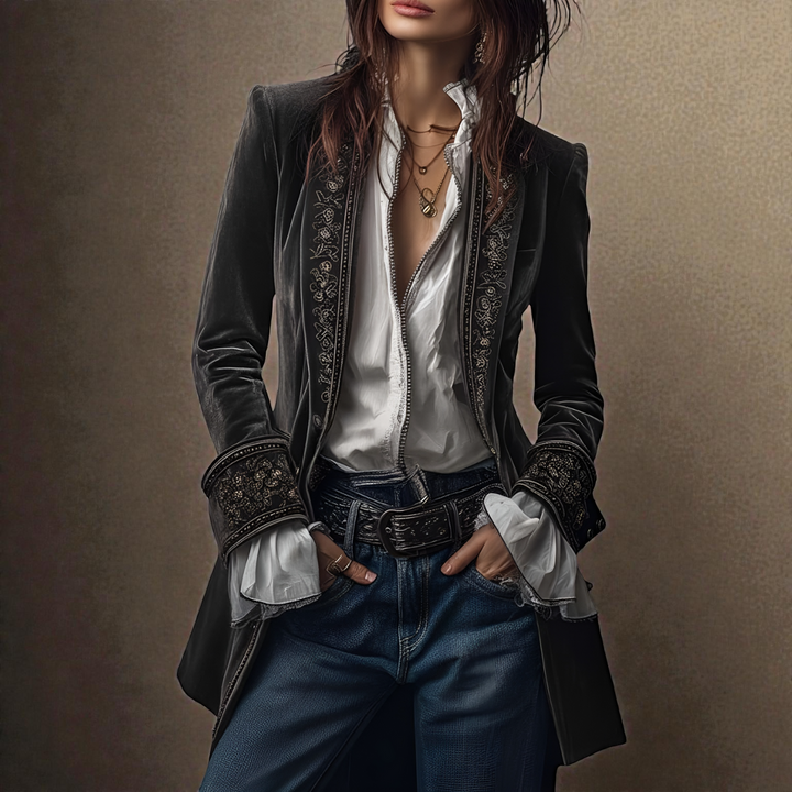 Elise™ | Luxe velvet jacket