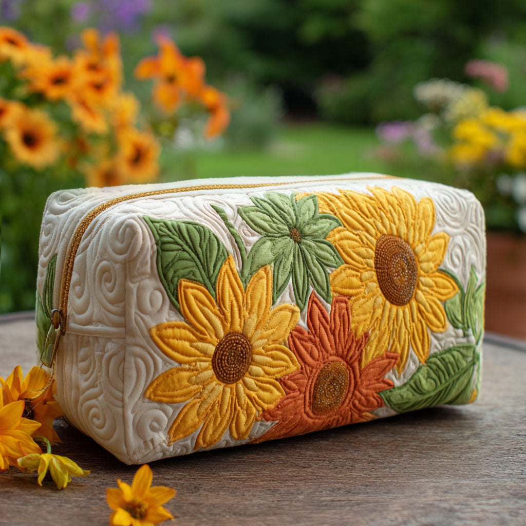 June | Dreamy Petals Quilted Cosmetic Bag