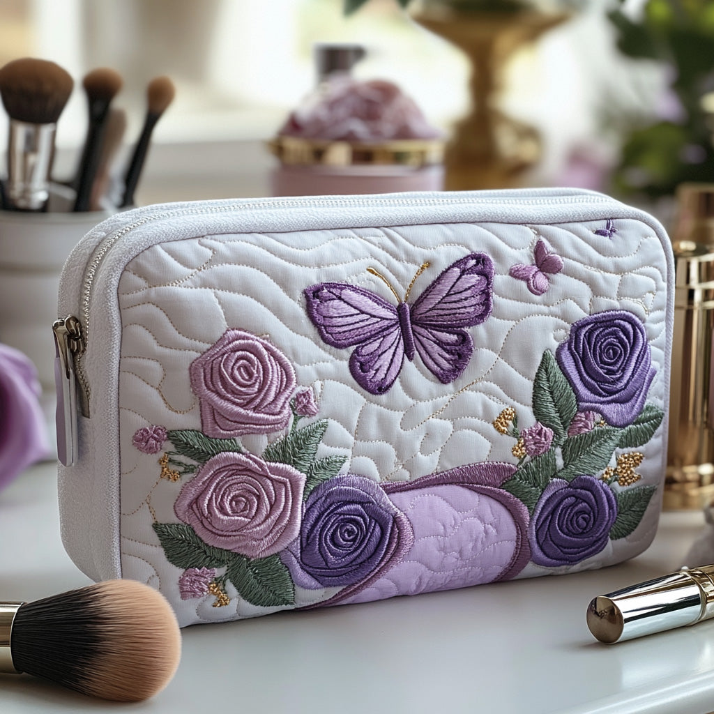 Coco | Violet Tones Quilted Cosmetic Bag