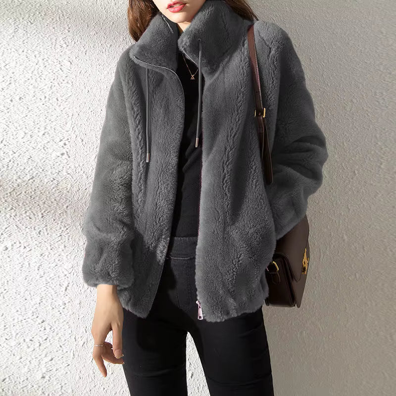 Mila | Plush Teddy Zip Jacket