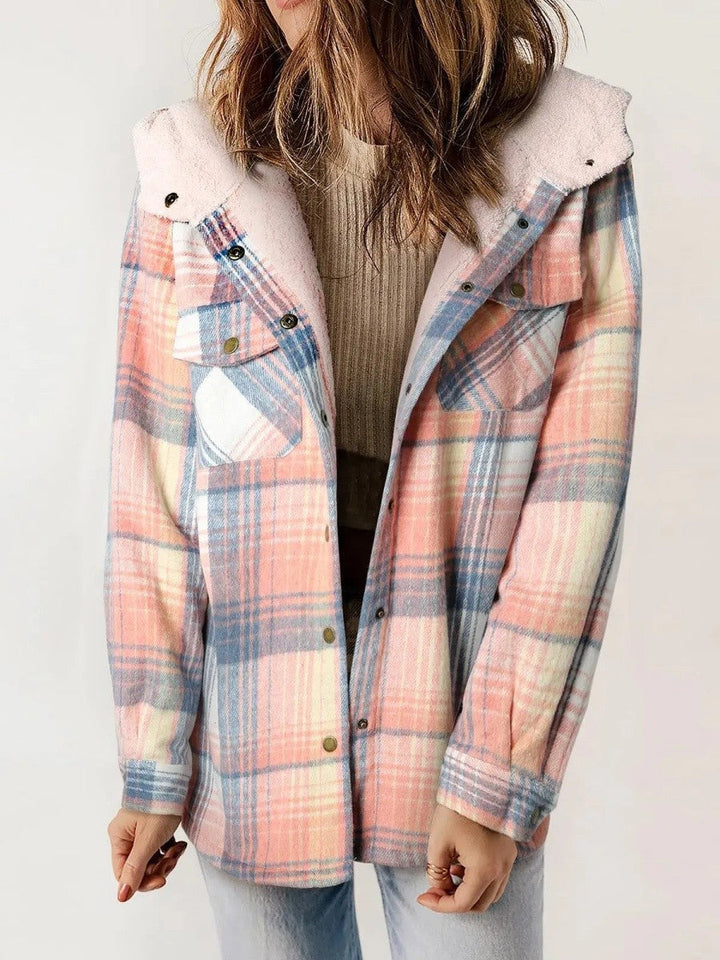 Rachael | Women's Hooded Plaid Jacket